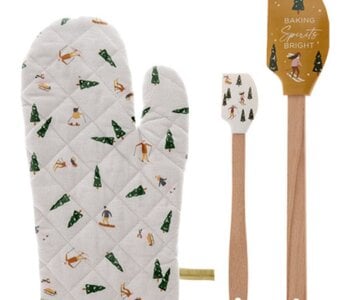 Oven Mitt & Spatula Set