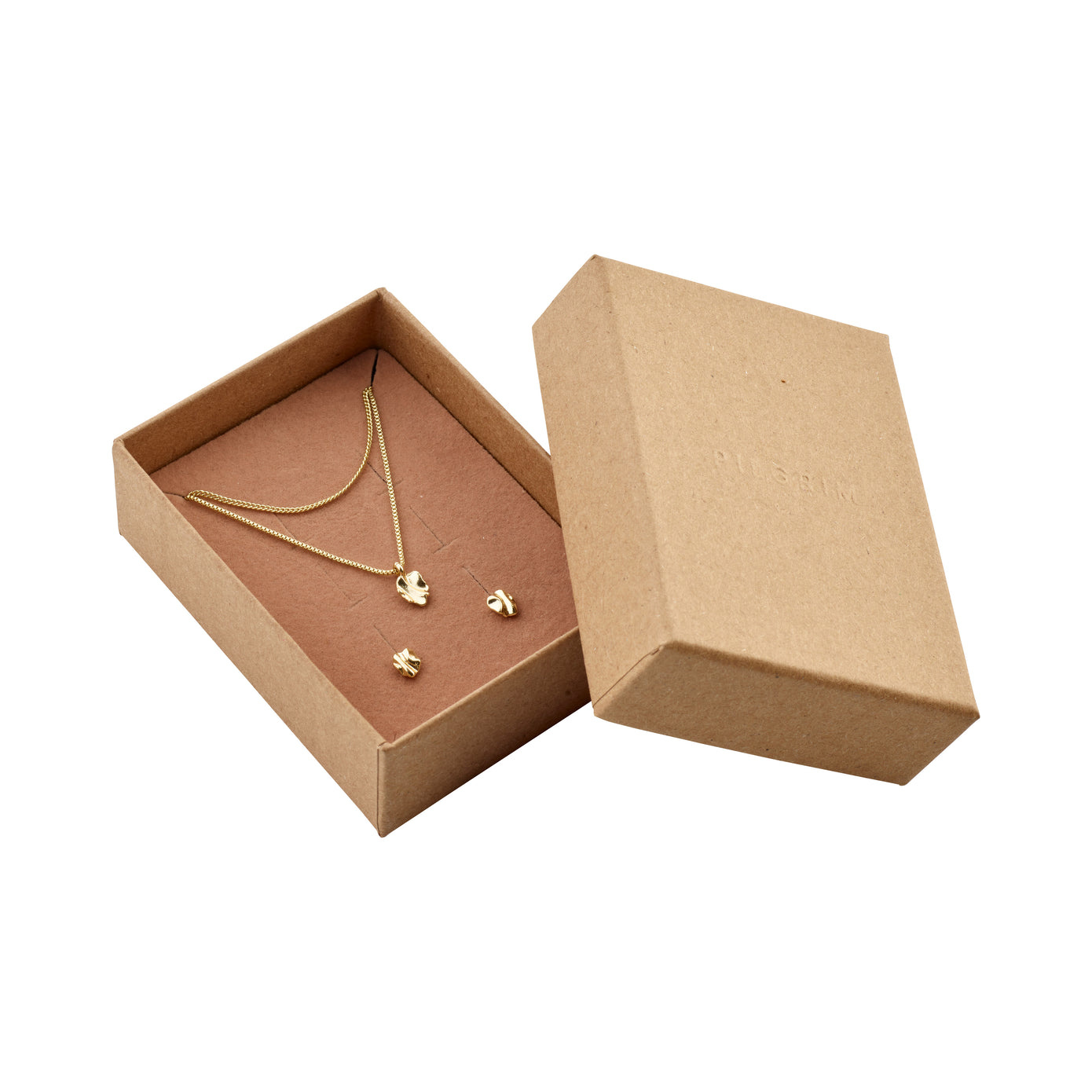 Pilgrim Gift Set 2-1 Necklace & Earrings,  Tully Gold Plated