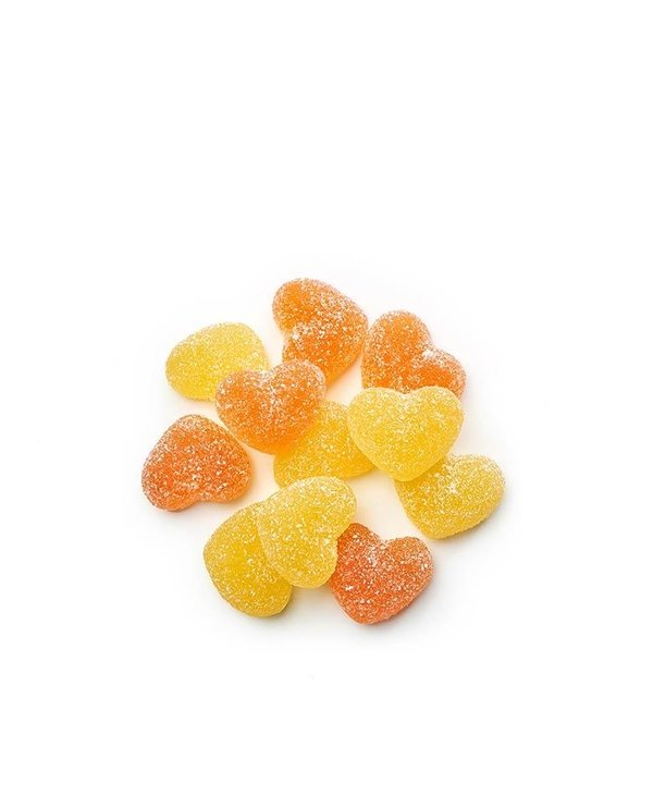 Squish Candy VEGAN Sour Peach Hearts by Squish