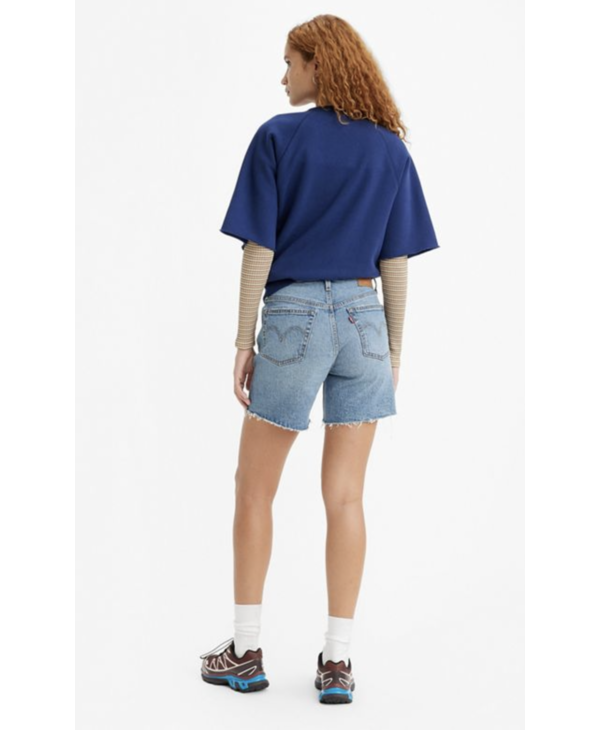 Levi's 501 hot sale long denim shorts