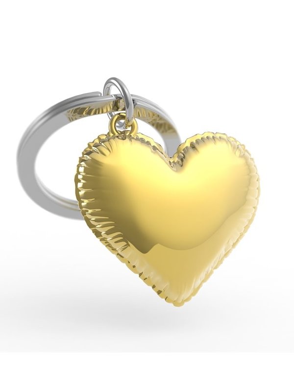 Metamorphose Gold Heart Balloon Keychain