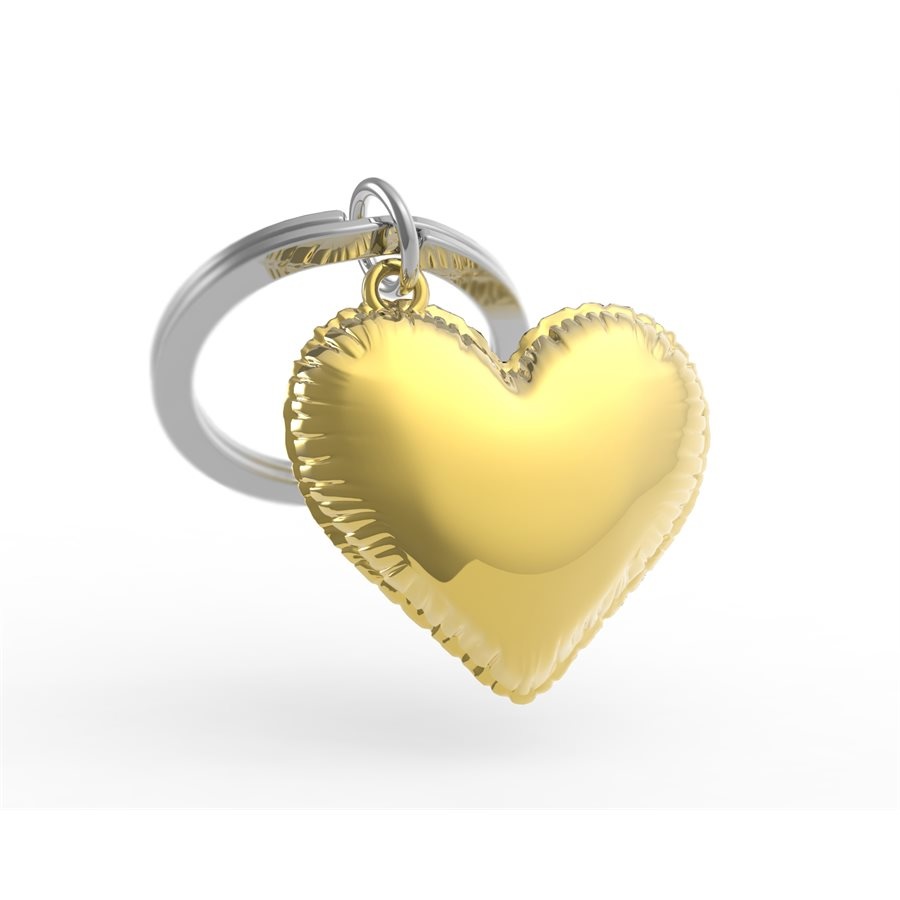 Metamorphose Gold Heart Balloon Keychain