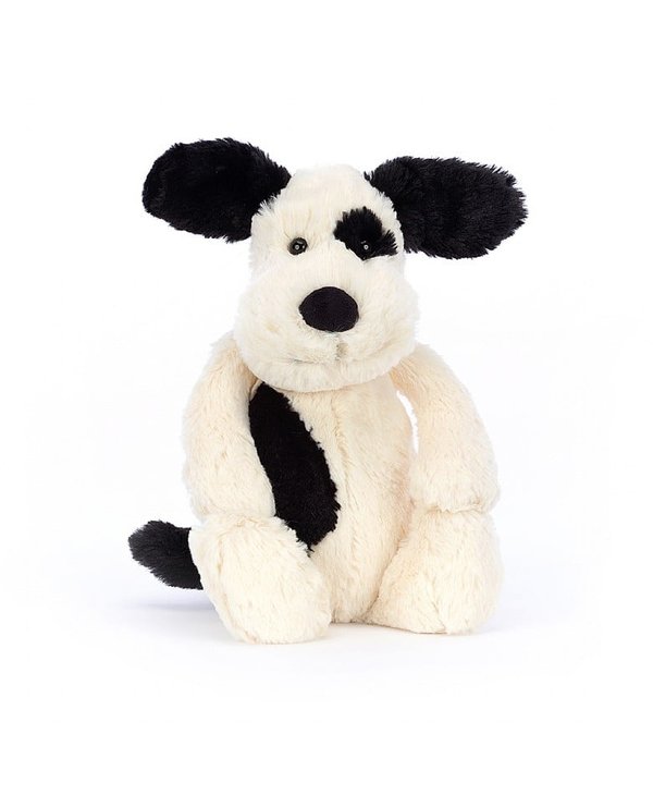 Jellycat Inc. Bashful Black & Cream Puppy Medium