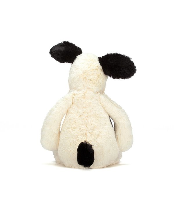 Jellycat Inc. Bashful Black & Cream Puppy Medium