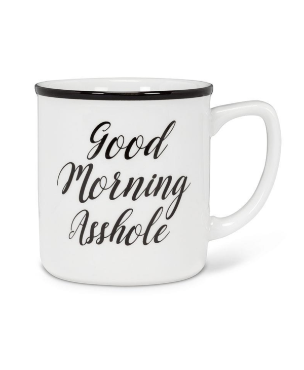 Abbott Good Morning Text Mug (A**hole)