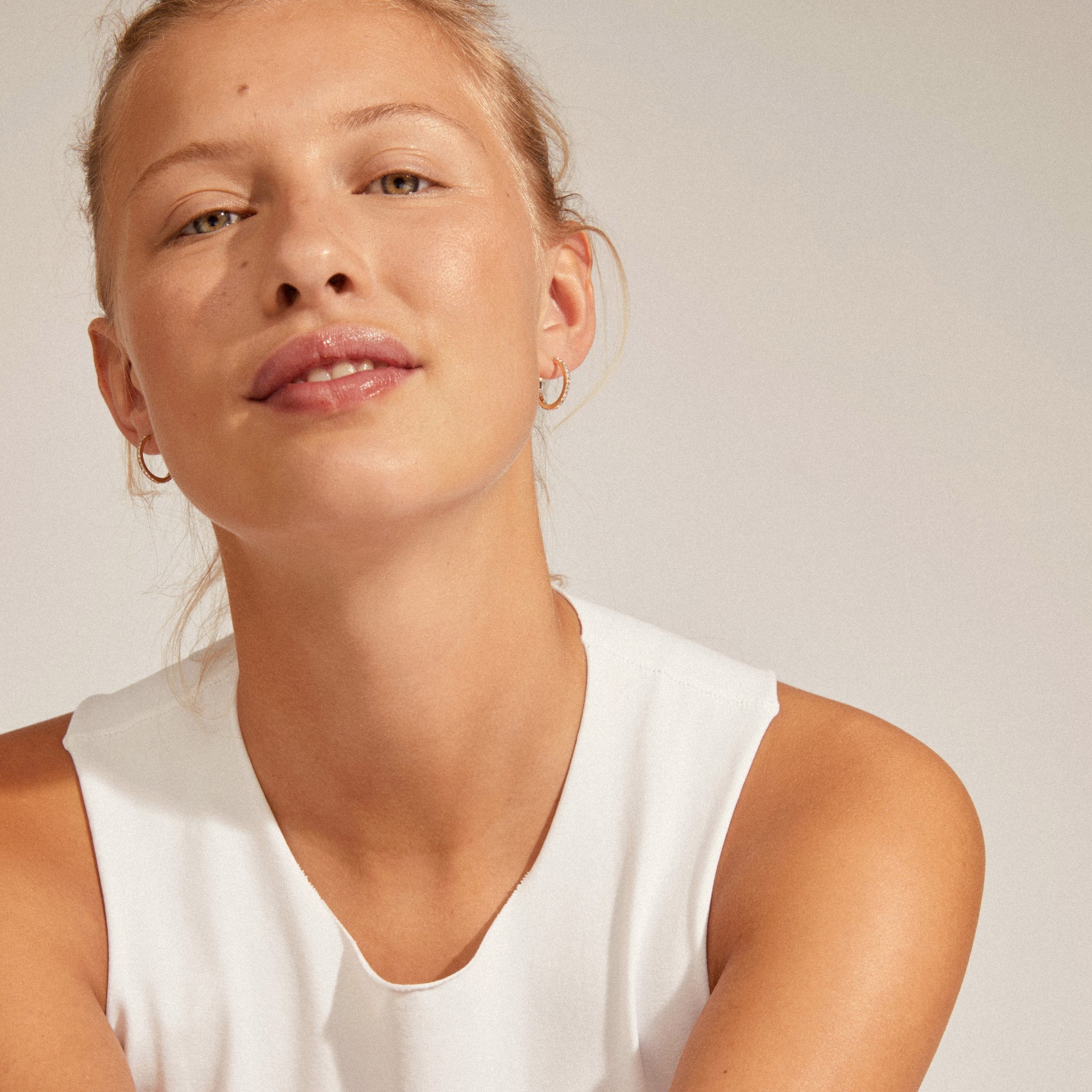 Pilgrim Ebna Crystal Hoops