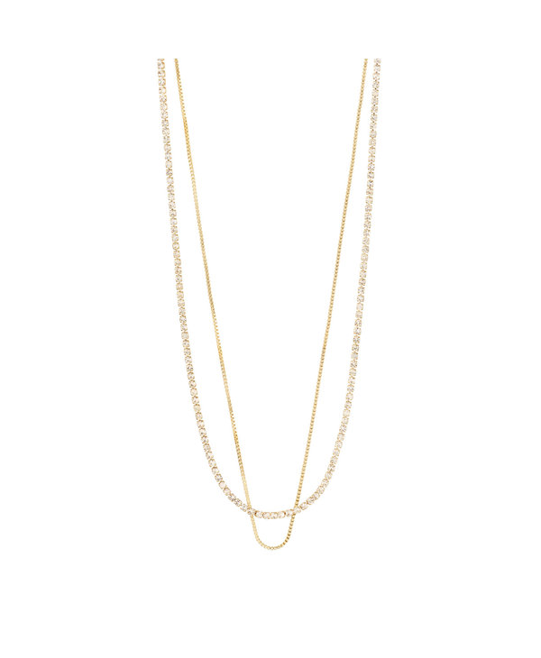 Pilgrim Millie Crystal Necklace 2-in-1