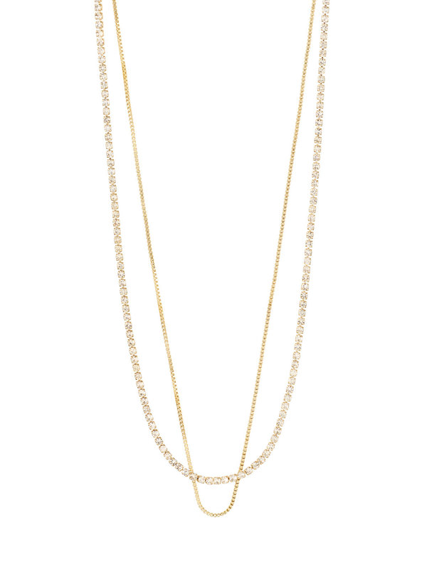 Pilgrim Millie Crystal Necklace 2-in-1