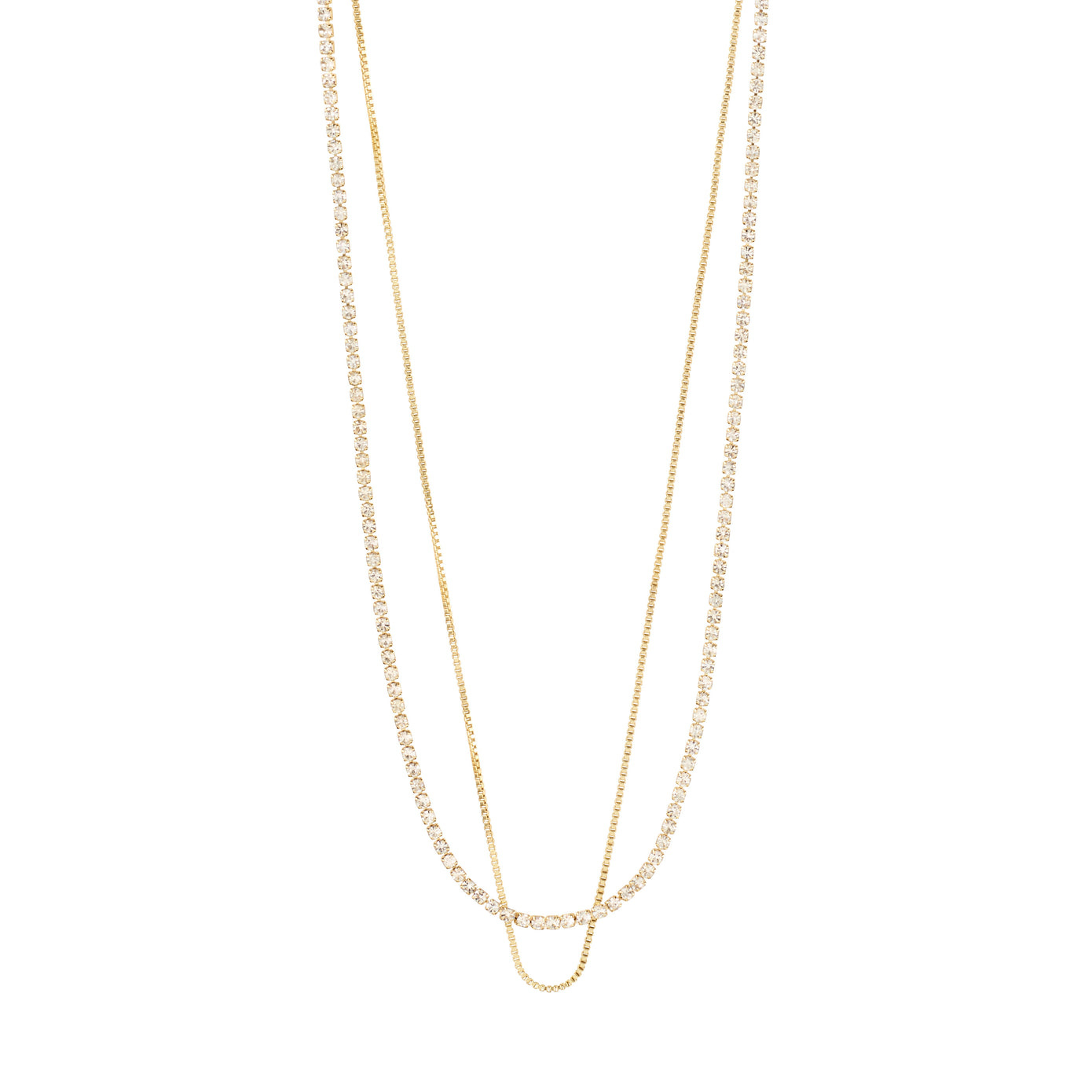 Pilgrim Millie Crystal Necklace 2-in-1