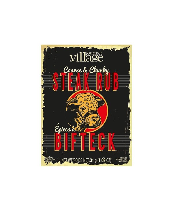 GOURMET VILLAGE Steak Rub Recipe Box
