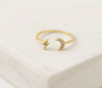 Moon Fortuna Ring, Gold