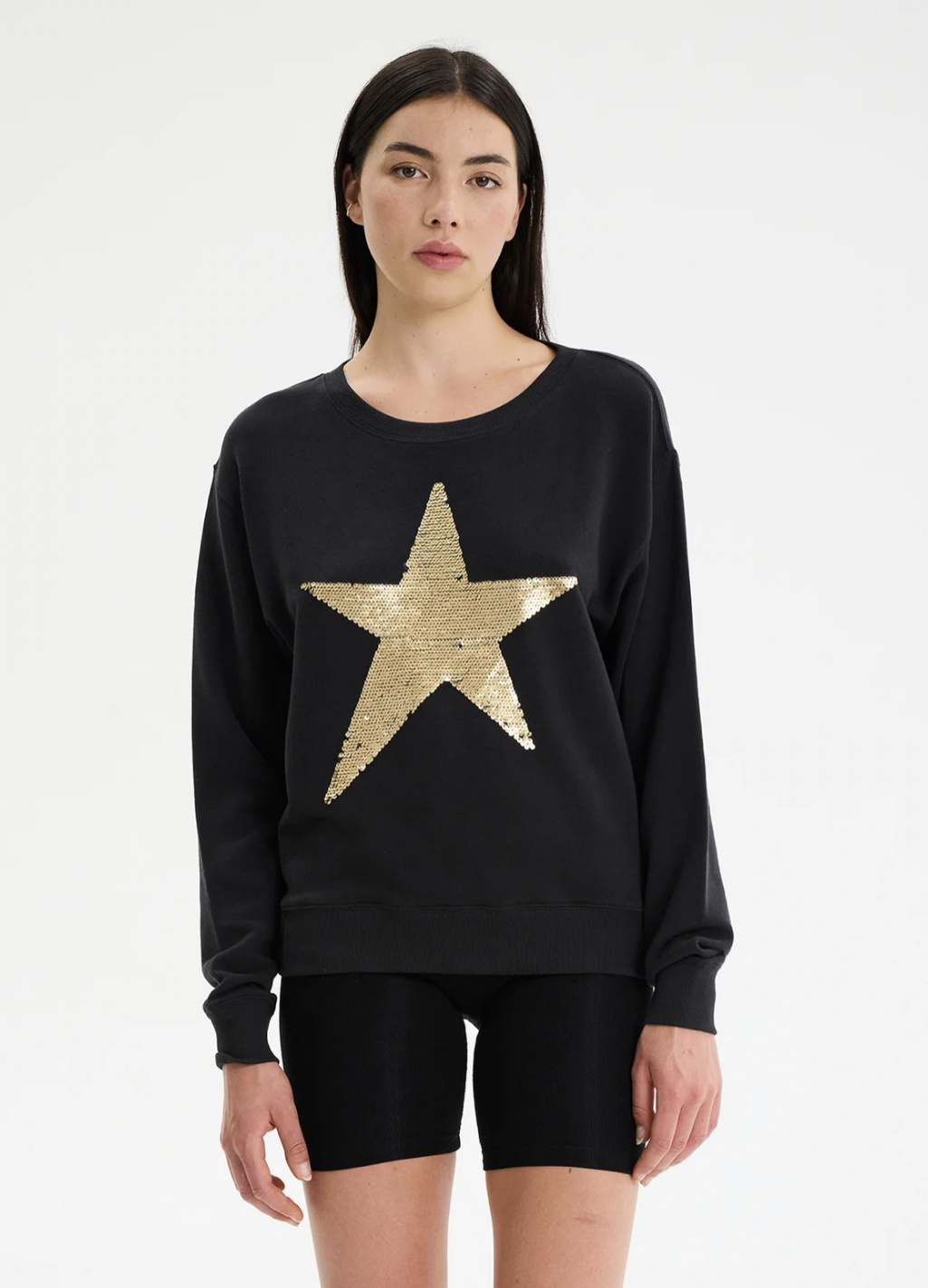 CHRLDR Star Sequin Drip Sweatshirt