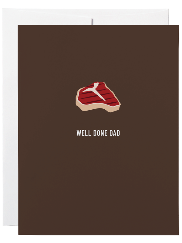 Classy Cards Well Done Dad Card