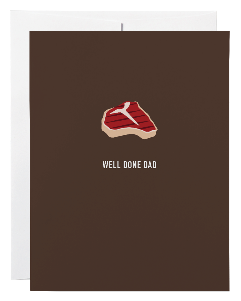 Classy Cards Well Done Dad Card
