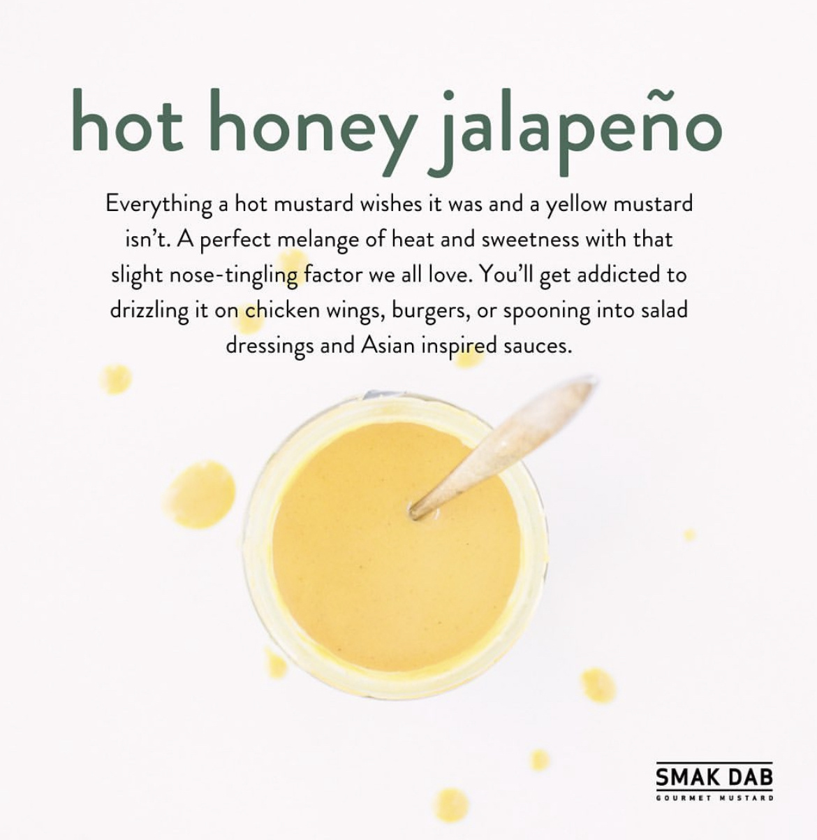 Smak Dab Smak Dab Mustard: Hot Honey Jalapeno