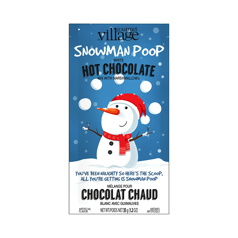 GOURMET VILLAGE Mini Hot Chocolate Snowman Poop