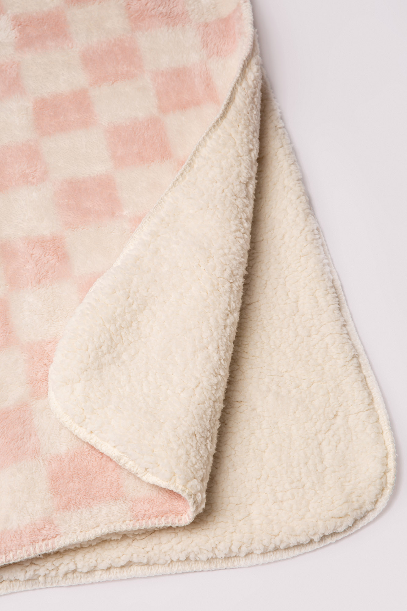 PJ Salvage Cozy Plush Blanket, Pink Clay