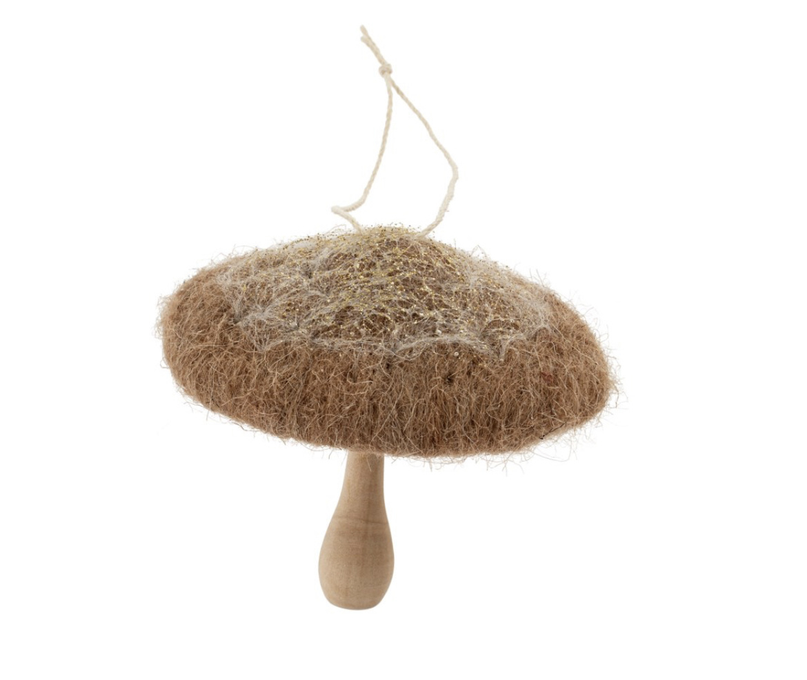 Indaba Trading Co. Felt Mushroom Ornaments