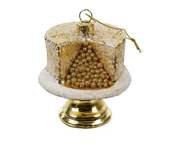 Glitter Cake Ornament