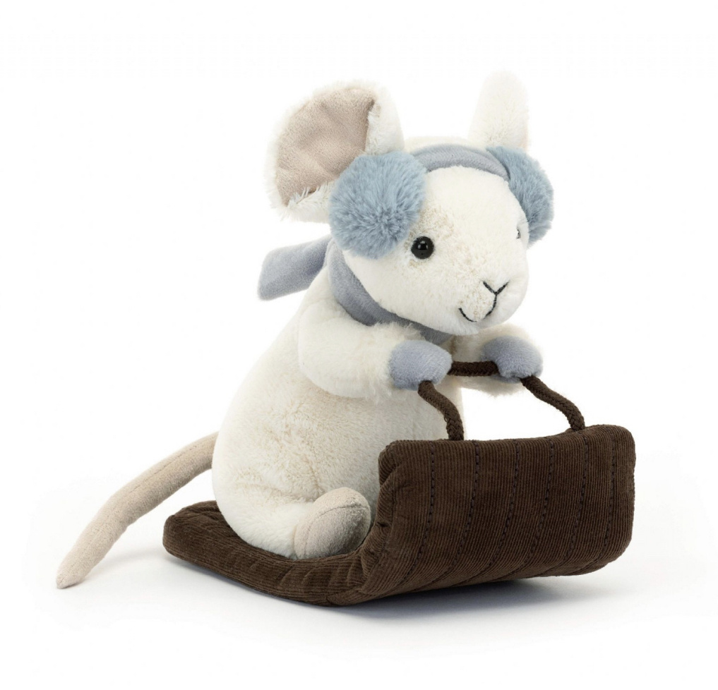 Jellycat Inc. Merry Mouse Sleighing