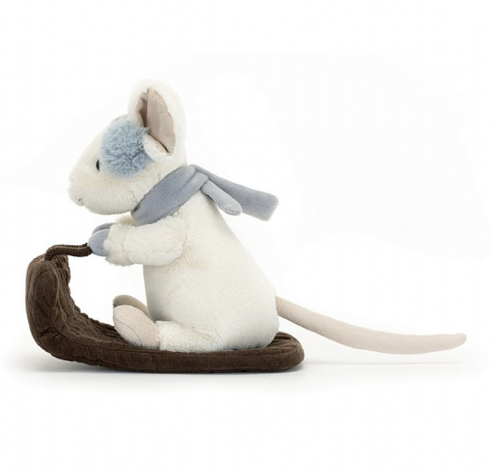 Jellycat Inc. Merry Mouse Sleighing