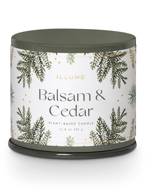 Illume Balsam & Cedar Vanity Tin 11.8oz