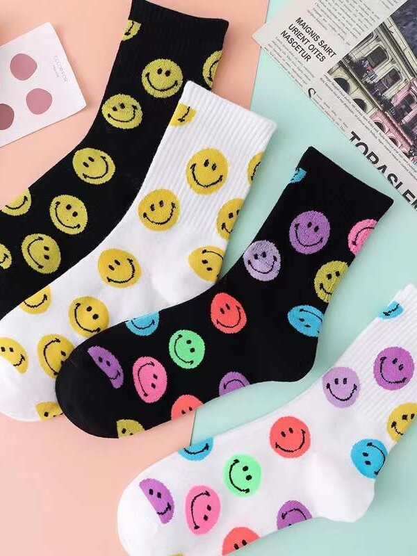 Melody Smile Crew Socks