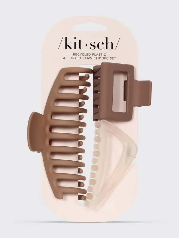 KITSCH Assorted Claw Clip 3pc - Oversized