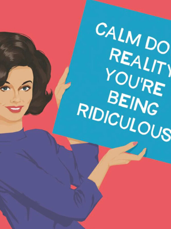 Paperproduct Design Calm Down Reality Beverage Napkins
