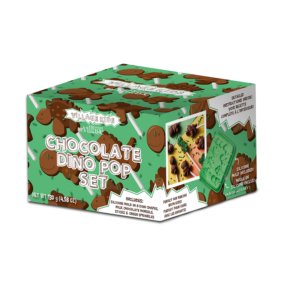 GOURMET VILLAGE Chocolate Dino Pop Set