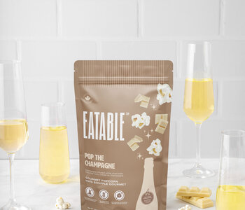 Pop The Champagne - White Chocolate Gourmet Popcorn