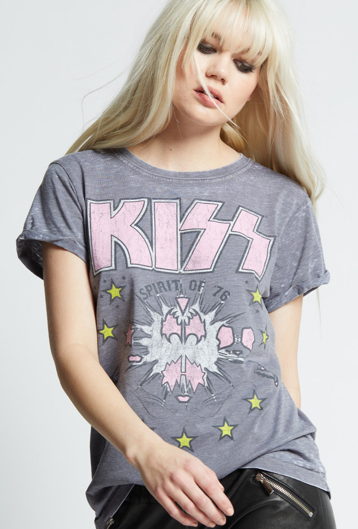 Recycled Karma Kiss Spirit of ‘76 Burnout Tee