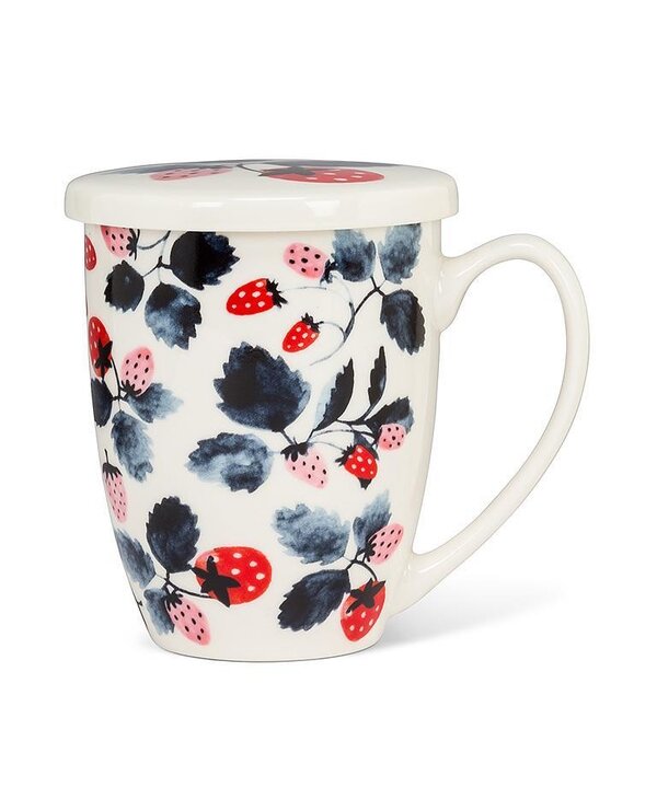 Abbott Strawberries Covered Mug & Strainer