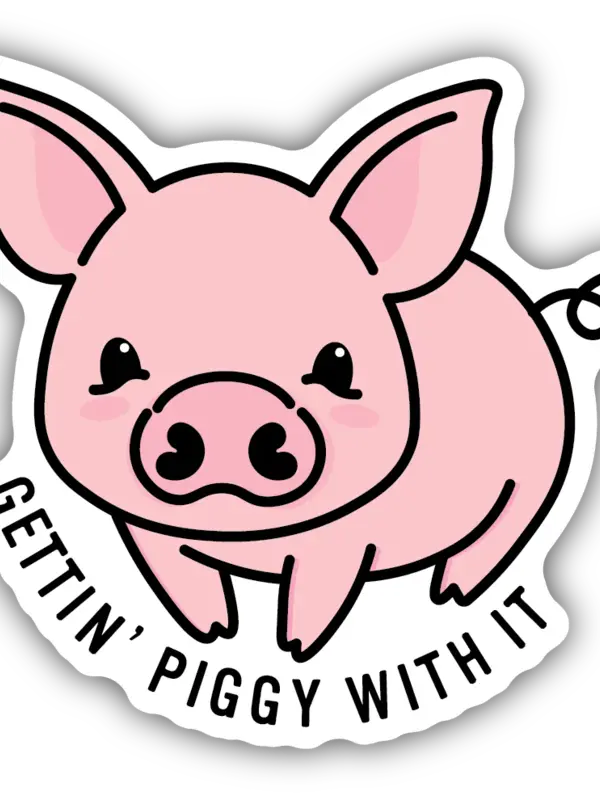 Northwest Stickers Getting Piggy With It Vinyl
