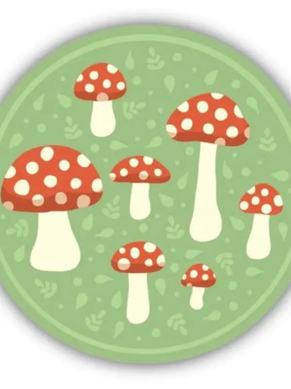 Northwest Stickers Mushroom Circle Vinyl