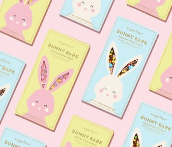 Bunny Bark Pink Chocolate Bar