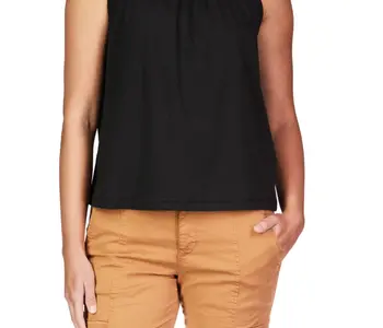 Sleeveless Shirred Top