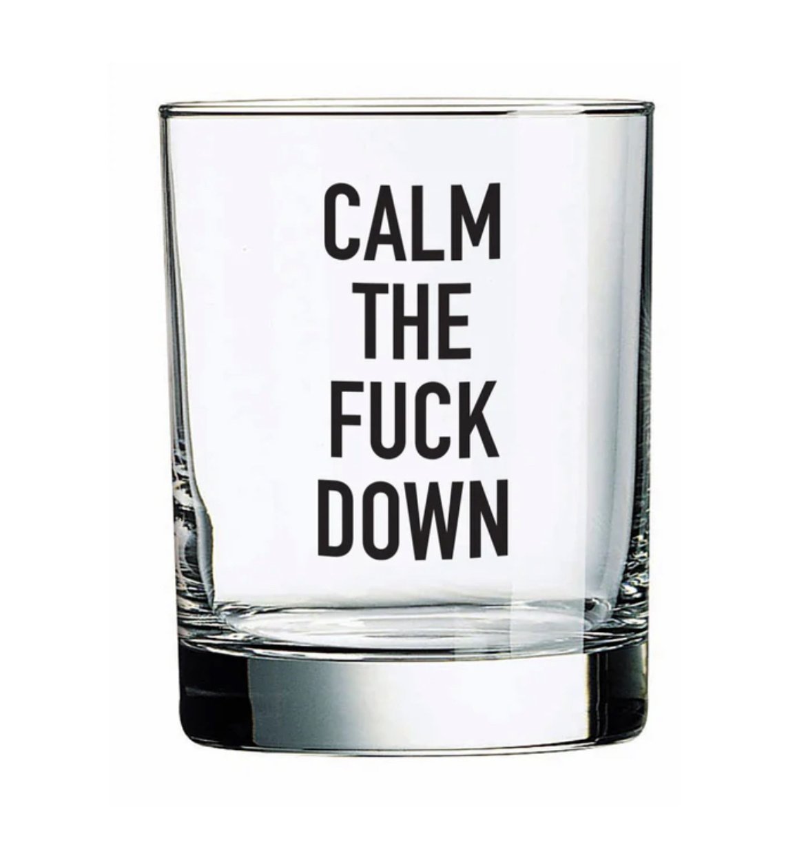 Pinetree Innovations Calm the F*** Whiskey Glass