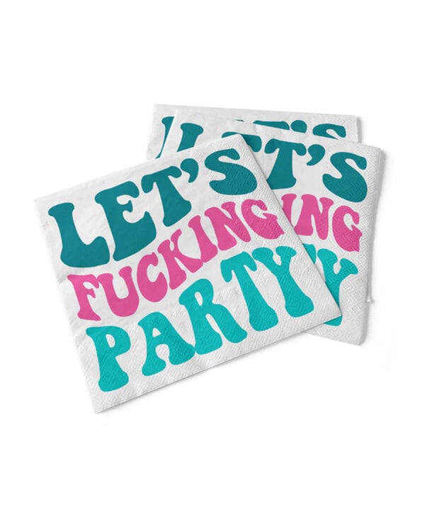 Pinetree Innovations Let's F****** Party Napkin