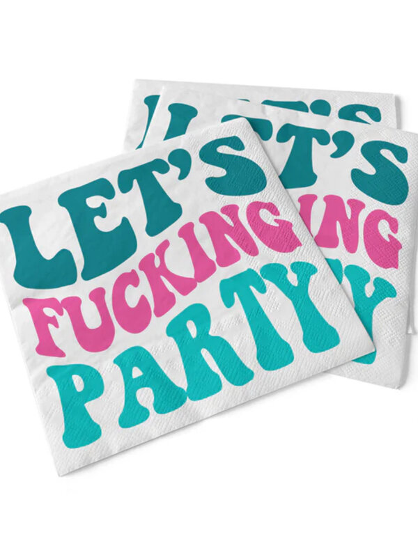 Pinetree Innovations Let's F****** Party Napkin