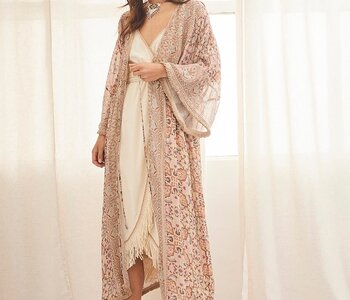Long Fringed Kimono