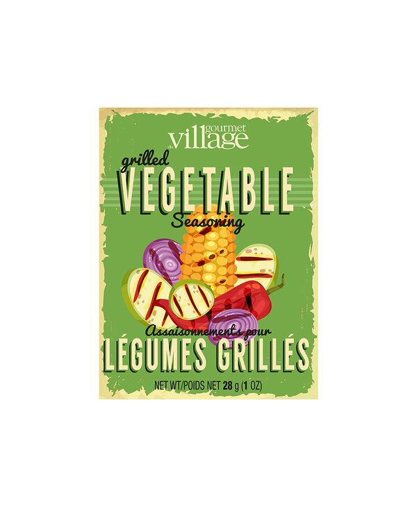 GOURMET VILLAGE Vegetable Seasoning Recipe Box