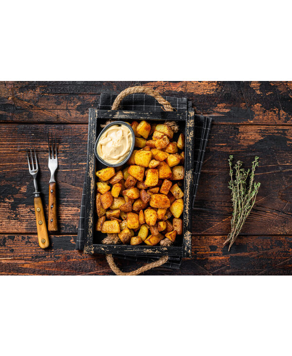 GOURMET VILLAGE Spicy Potato Fry Recipe Box