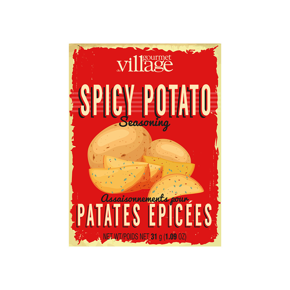 GOURMET VILLAGE Spicy Potato Fry Recipe Box