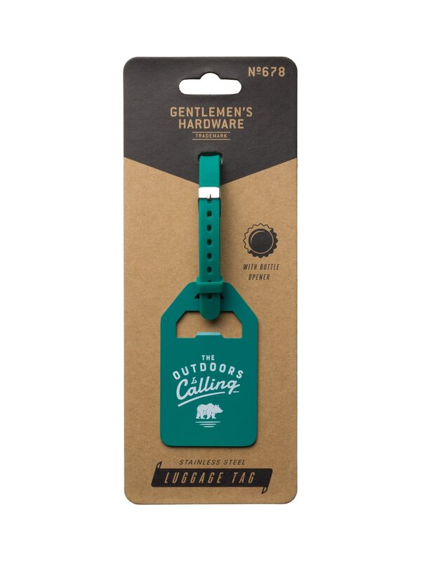 Gentleman's Hardware Luggage Tag - The Outdoors is Calling