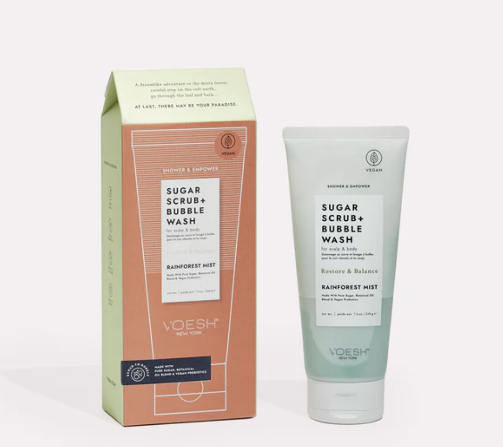Voesh Sugar Scrub + Bubble Wash