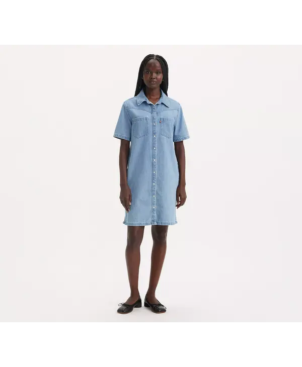 Louisa Denim Dress Crown Fox Boutique