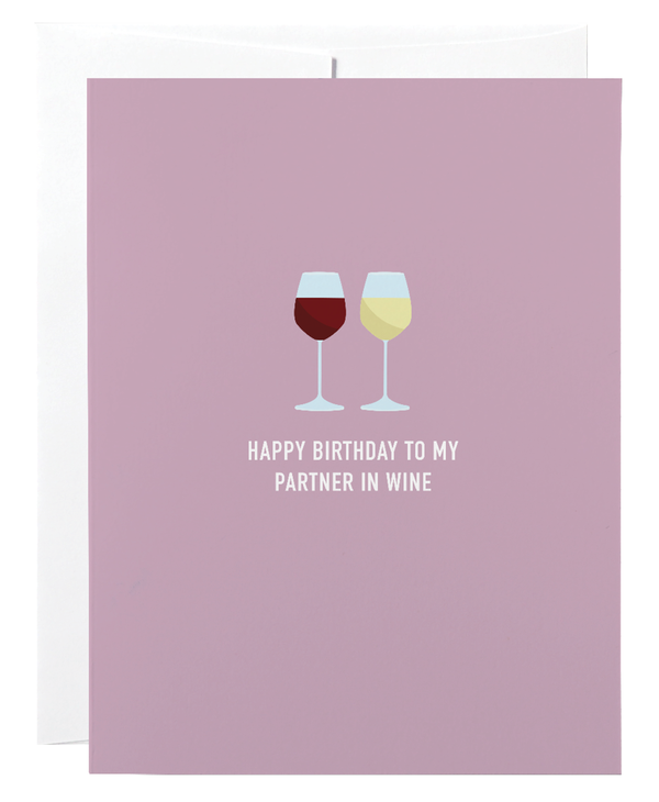 Classy Cards Partner In Wine Card