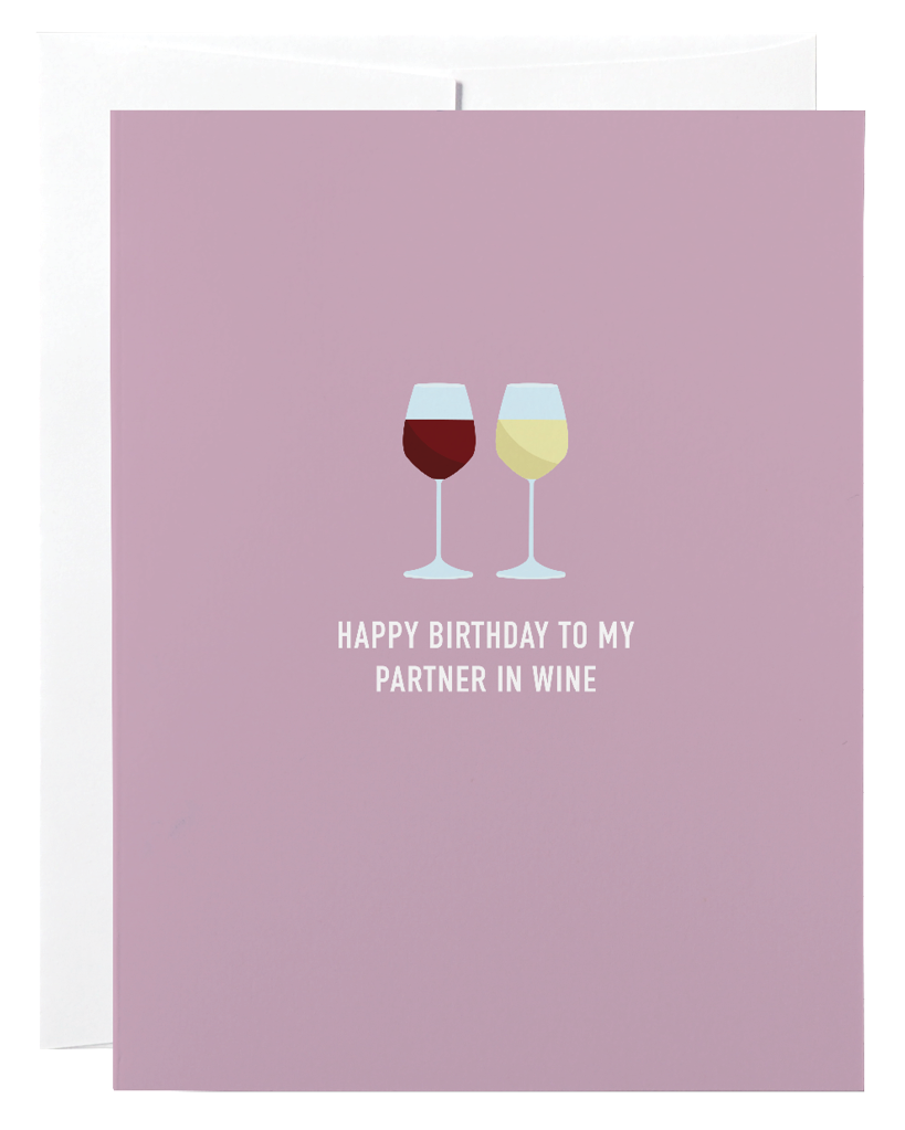 Classy Cards Partner In Wine