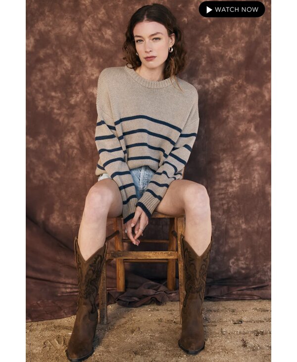 Z Supply Boyfriend Stripe Sweater